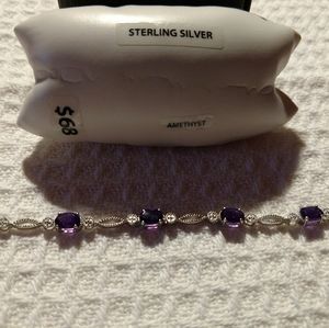Silver & Amethyst Bracelet